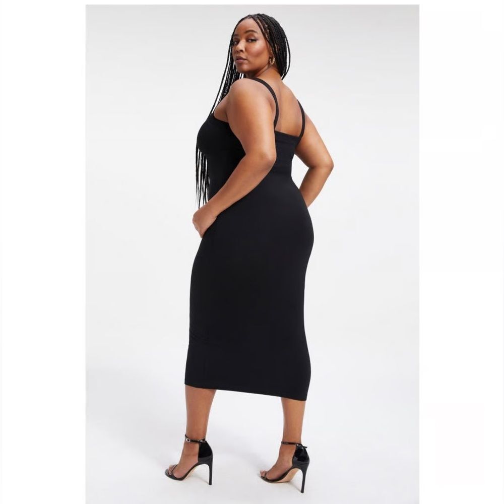 Good American Black Midi Dress